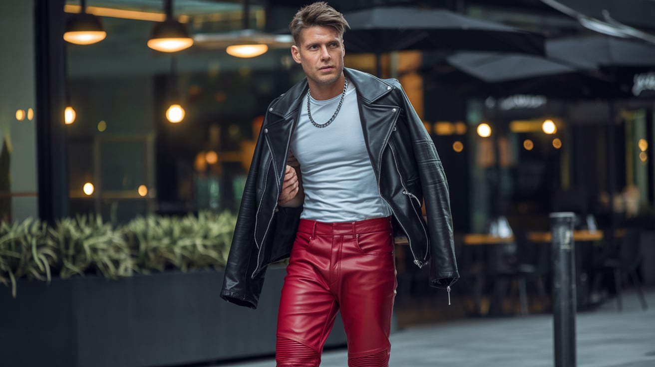 What to Wear with Red Leather Pants: Stylish Outfit Ideas