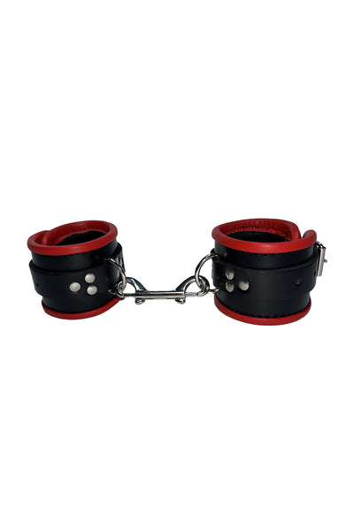 Leather Handcuffs Gay Real Cowhide Aniline Leather