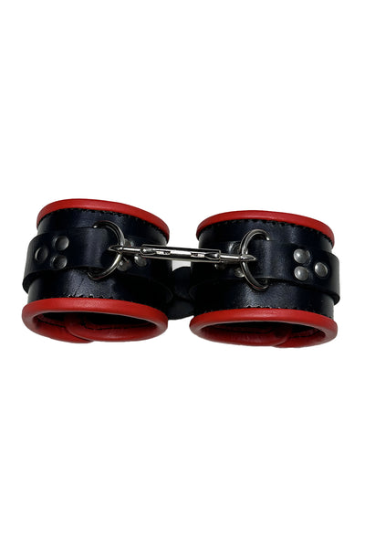 Leather Handcuffs Gay Real Cowhide Aniline Leather