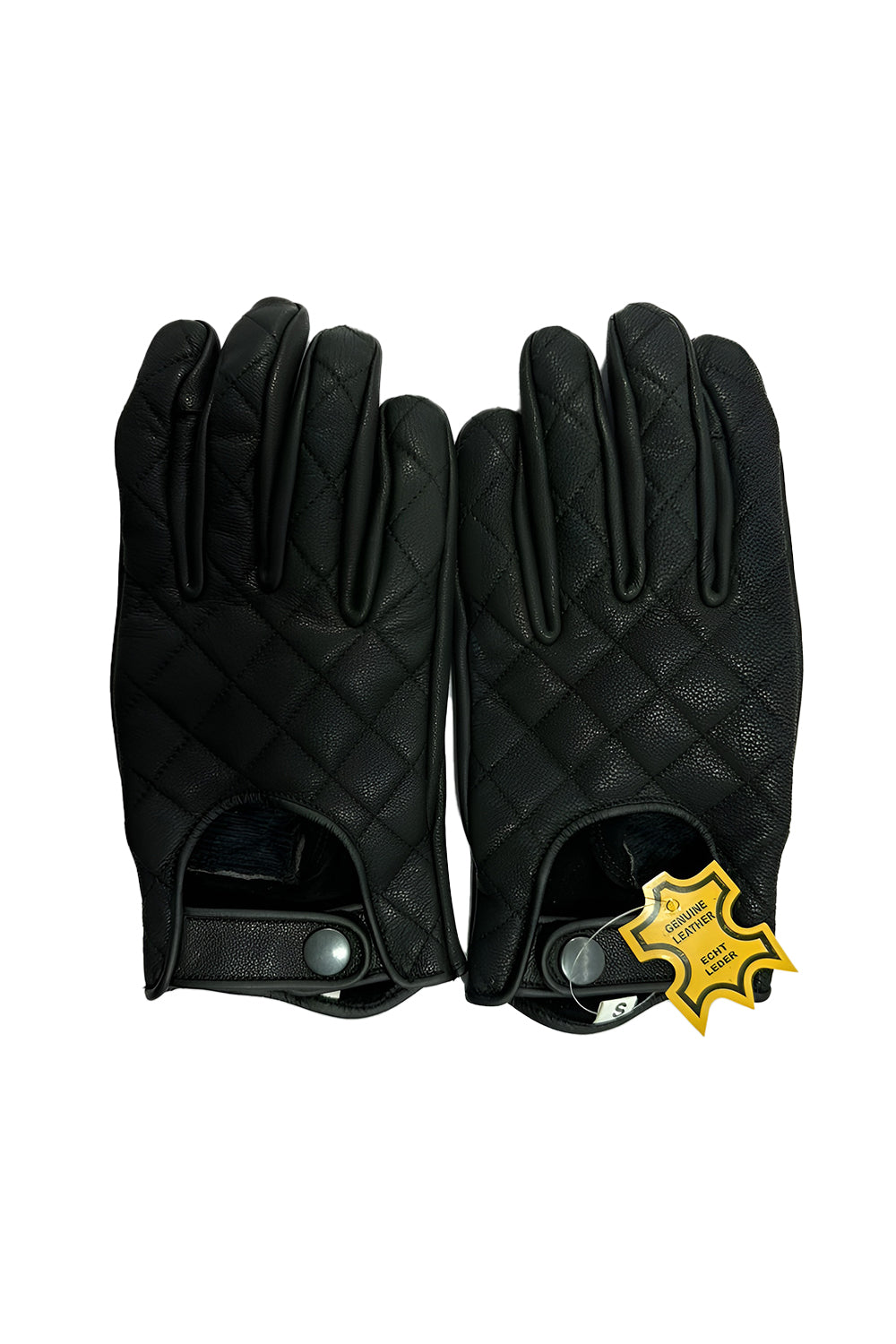 Quilted Gloves for Men Real Goat Skin Leather