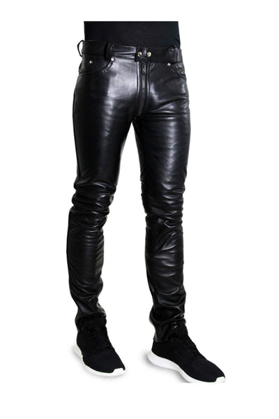  Leather Pants for Men Real Cowhide Aniline Leather