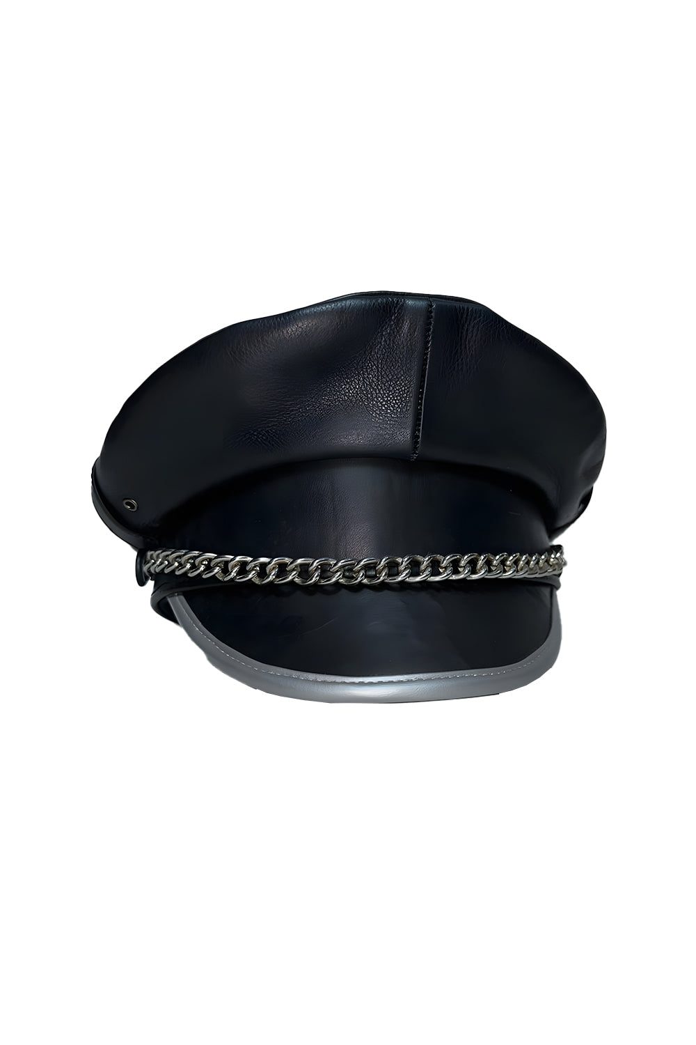 Leather Peaked Caps for Men Real Cowhide Leather