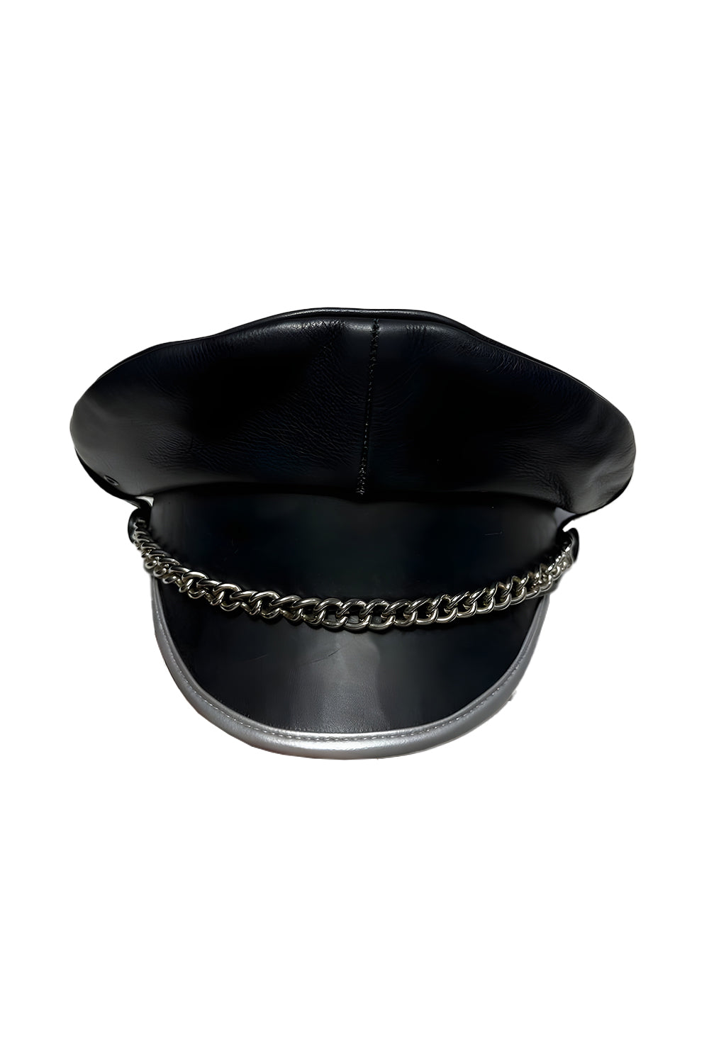 Leather Peaked Caps for Men Real Cowhide Leather