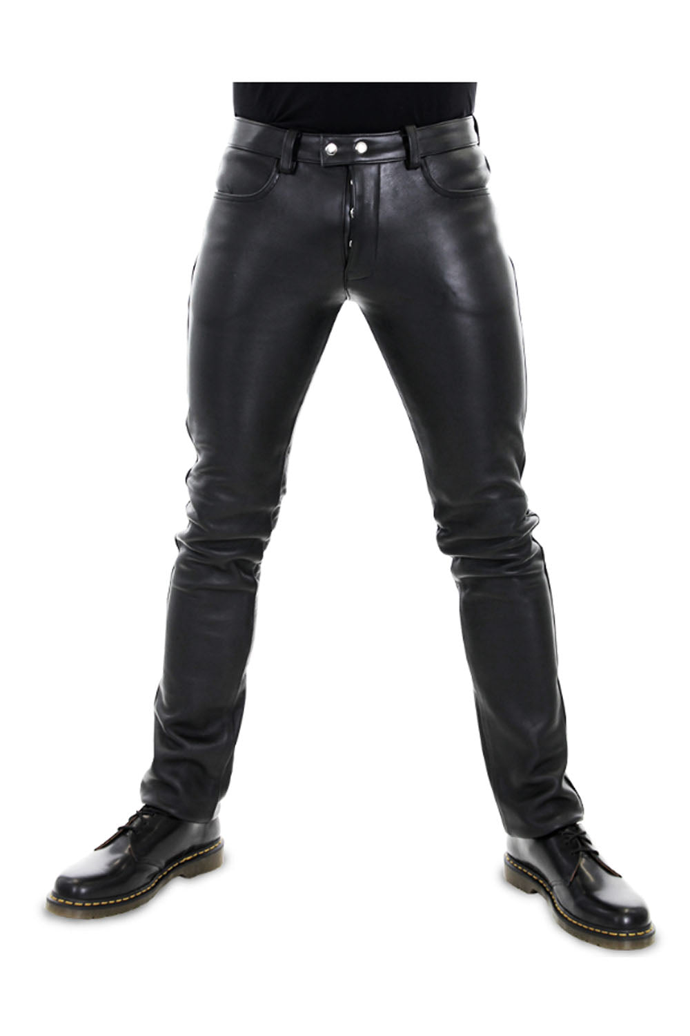 Leather Pants for Men Real Cowhide Aniline Leather