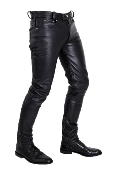  Leather Pants for Men Real Cowhide Aniline Leather