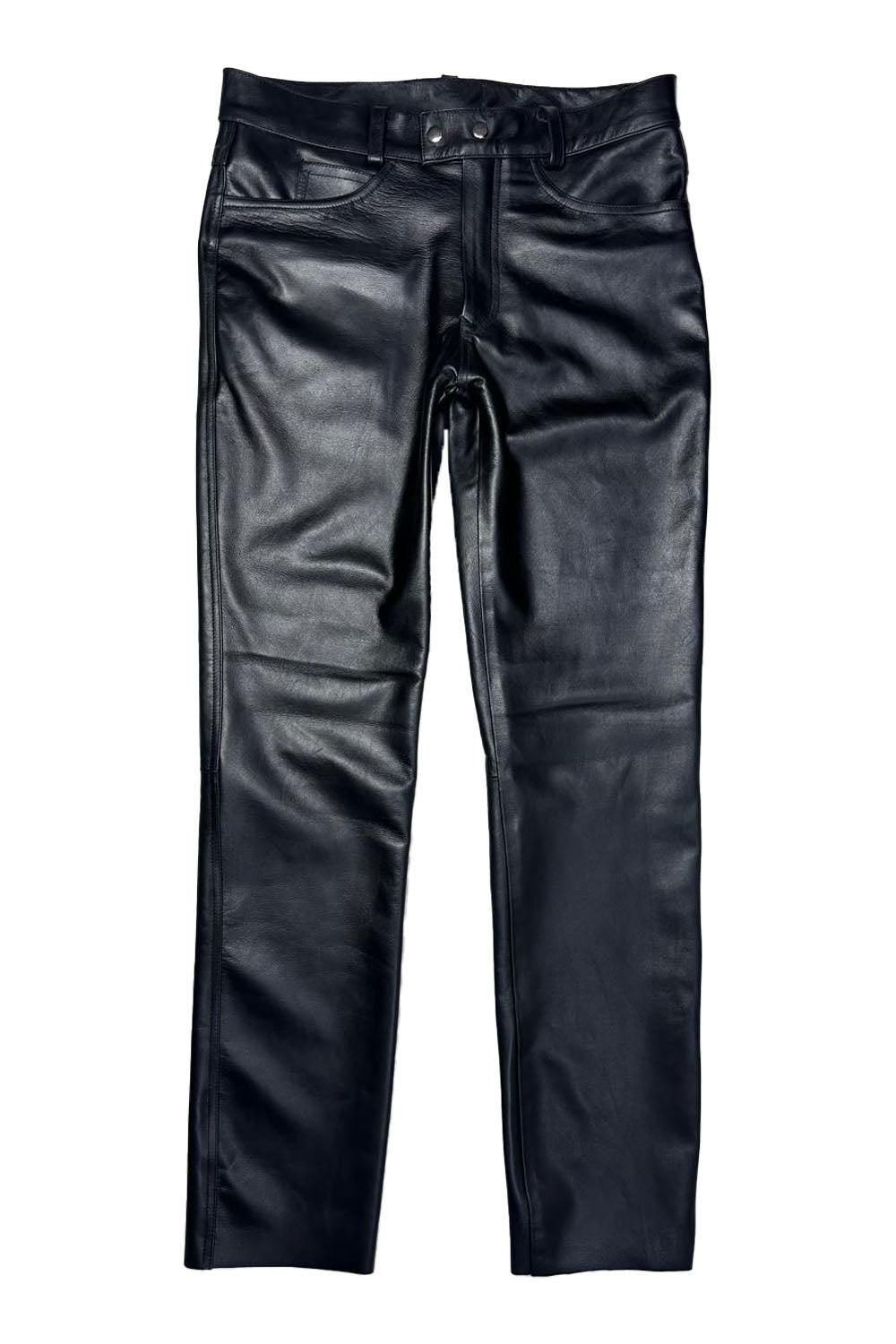 Straight Pants Aniline Leather