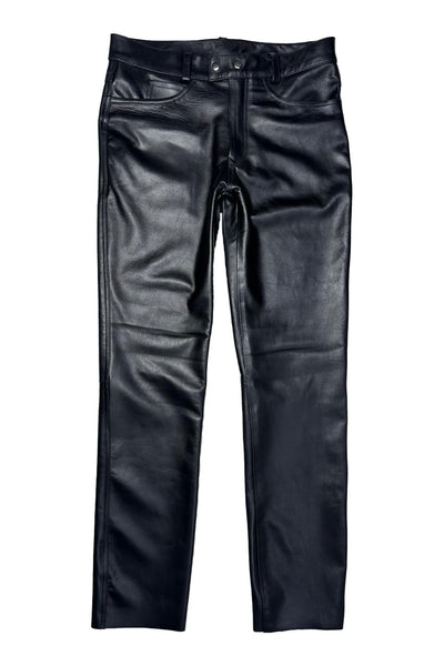 Straight Pants Aniline Leather