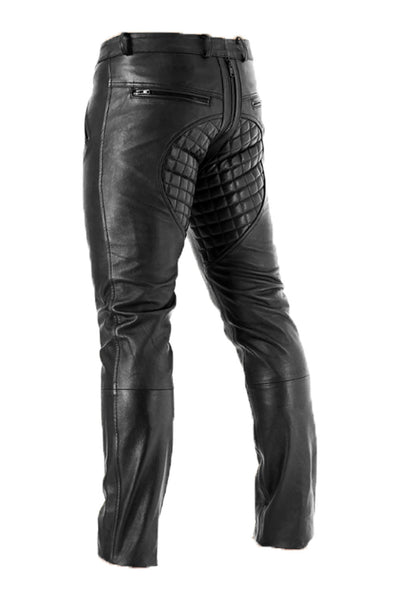 Leather Pants for Men Real Cowhide Aniline Leather