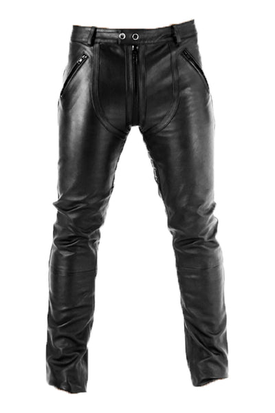 Leather Pants for Men Real Cowhide Aniline Leather