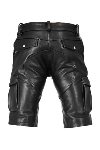 Leather Shorts for Men Real Cowhide Aniline Leather