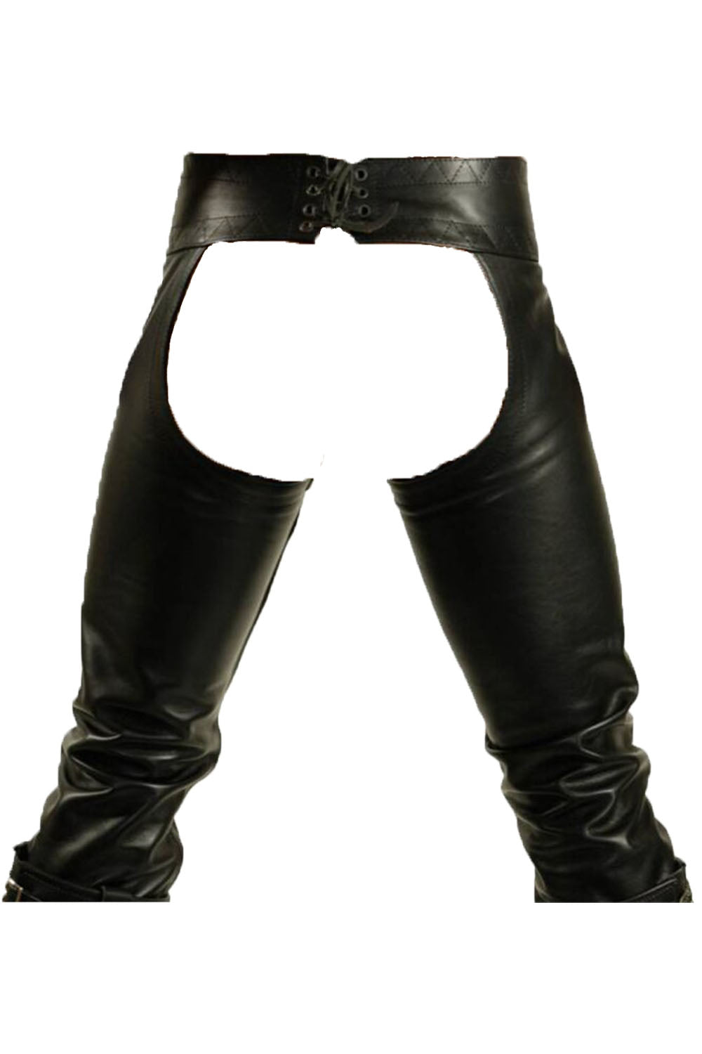 Gay Style Chap Leather Pants for Men Real Cowhide Aniline Leather