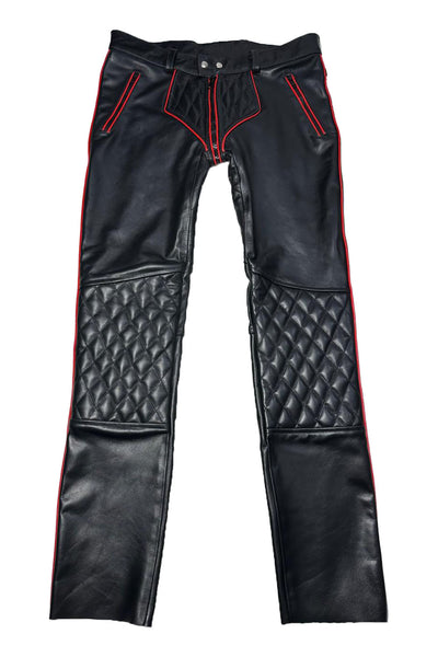 G-Zip Padded Leather Pants 
