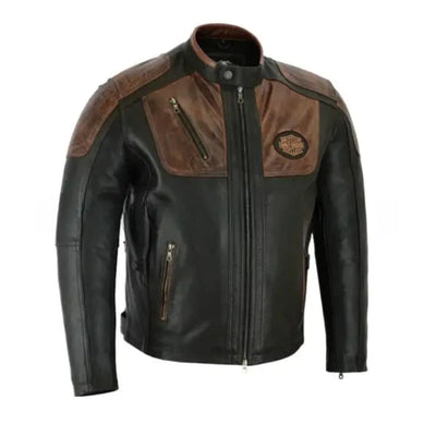 Vintage Biker Leather Jacket for Men