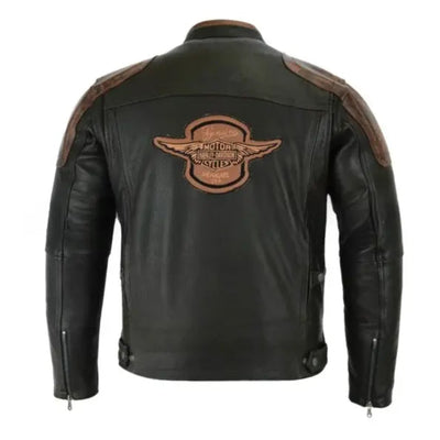 Vintage Biker Leather Jacket for Men