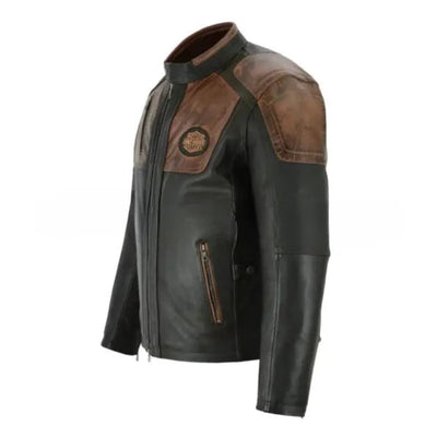 Vintage Biker Leather Jacket for Men