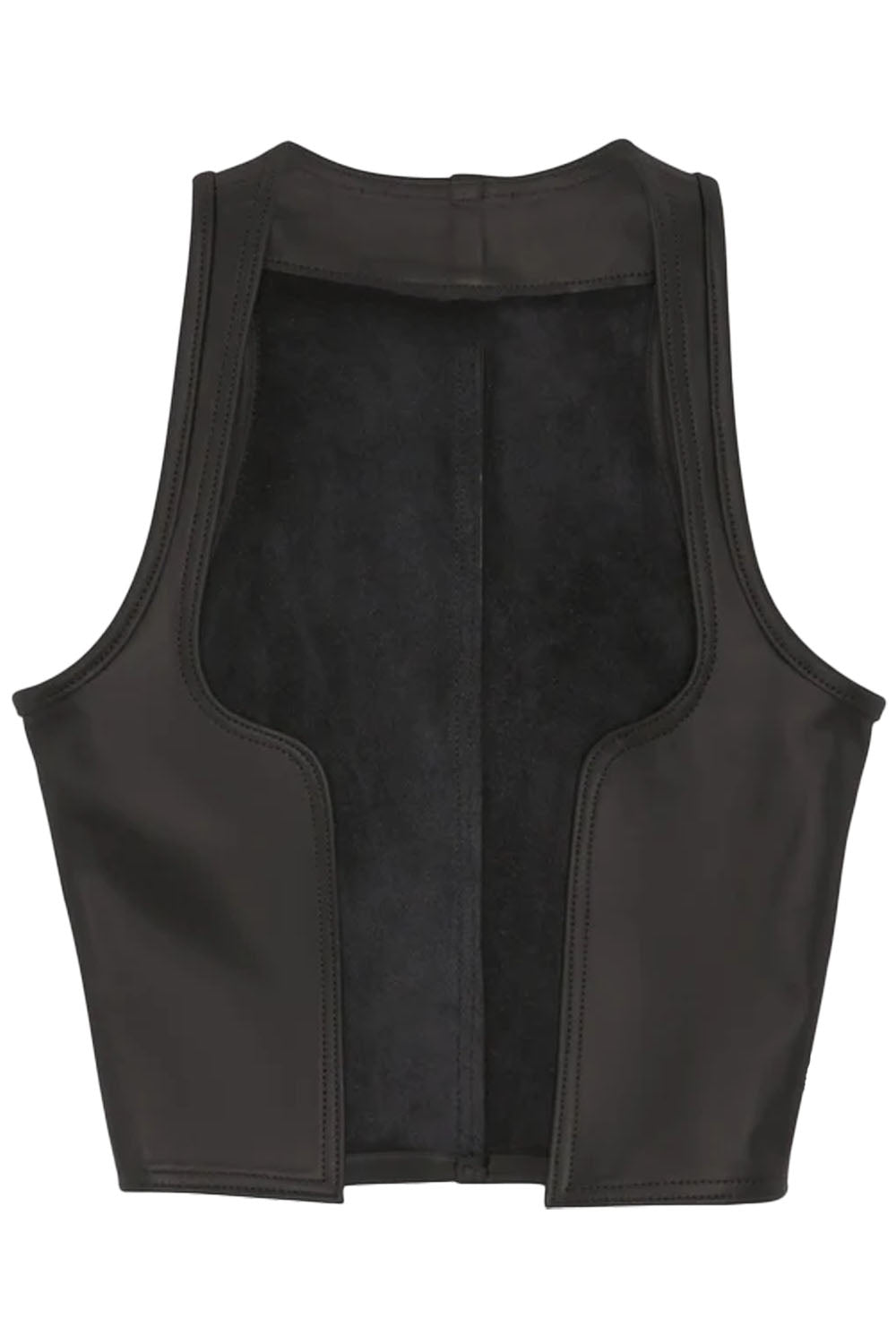 Mens Leather Vest Real Cowhide Aniline Leather