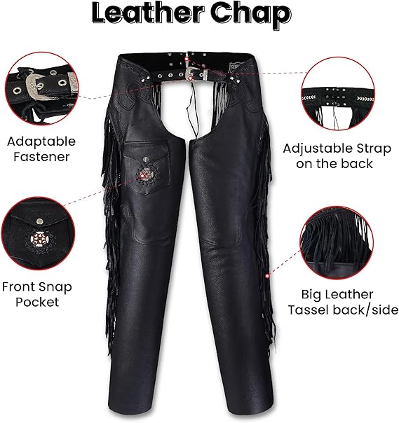 Flair Chap for Men Real Leather