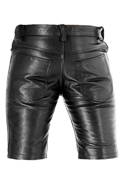 Leather Shorts for Men Real Cowhide Aniline Leather